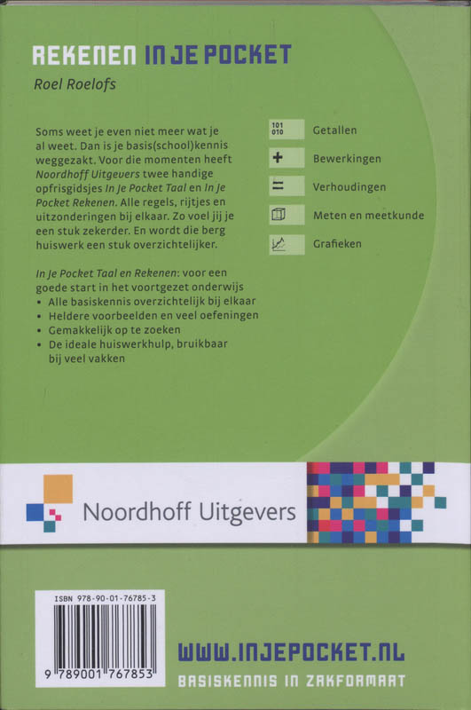 In je pocket rekenen In je pocket rekenen achterkant