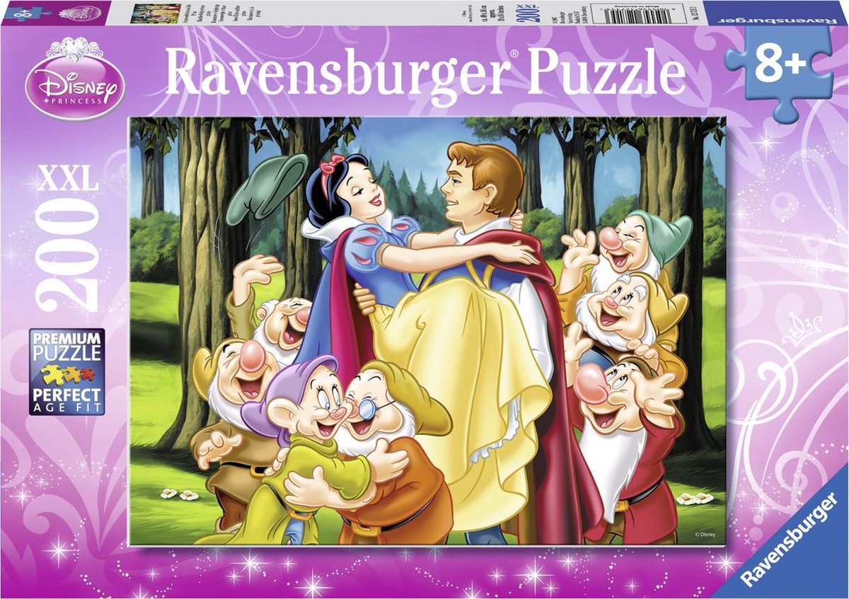 Ravensburger puzzel Disney Princess Sneeuwwitje en prins - Legpuzzel - 200 stukjes