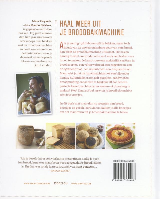 Haal meer uit je broodbakmachine Haal meer uit je broodbakmachine achterkant