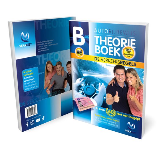 Auto Theorieboek Rijbewijs B 2025 - 2026 - CBR Theorie Boek - VekaBest