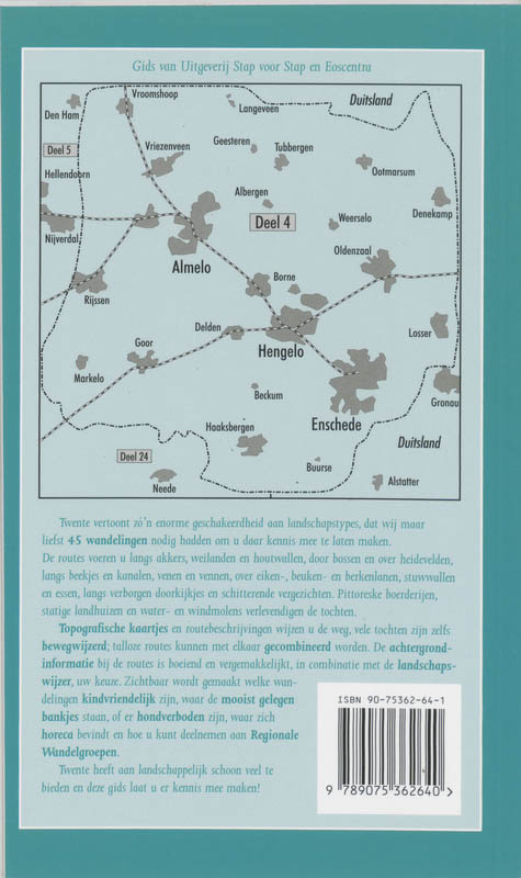 Wandelgids voor Twente / Nederland / 4 achterkant