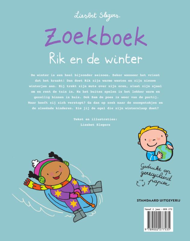 Zoekboek Rik en de winter / Rik / 1 achterkant