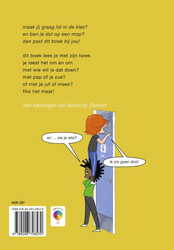 Een mop in de klas / Toneellezen achterkant