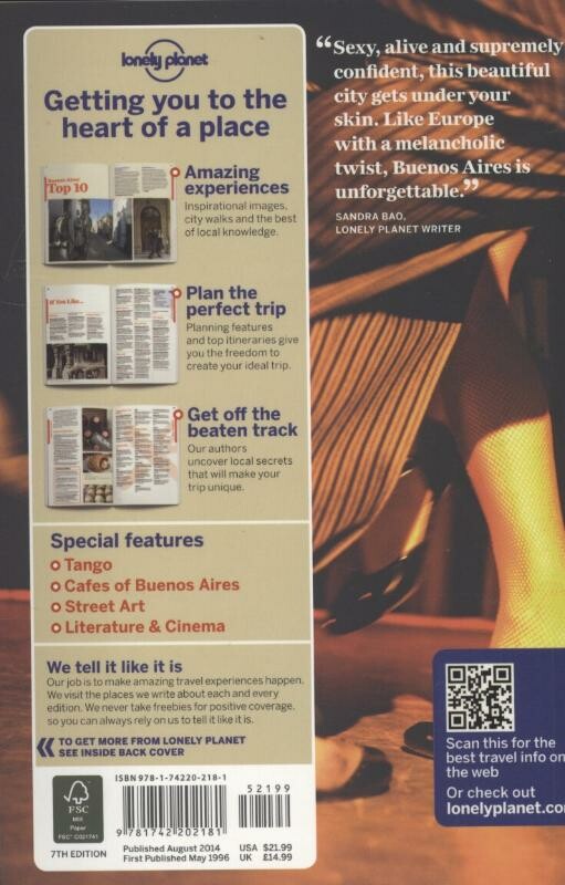 Lonely Planet Buenos Aires dr 7 achterkant