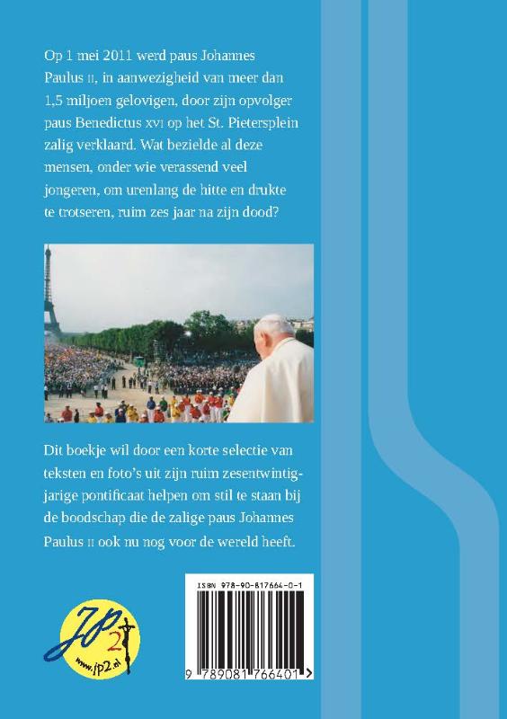 Open de deuren wijd voor Christus! achterkant