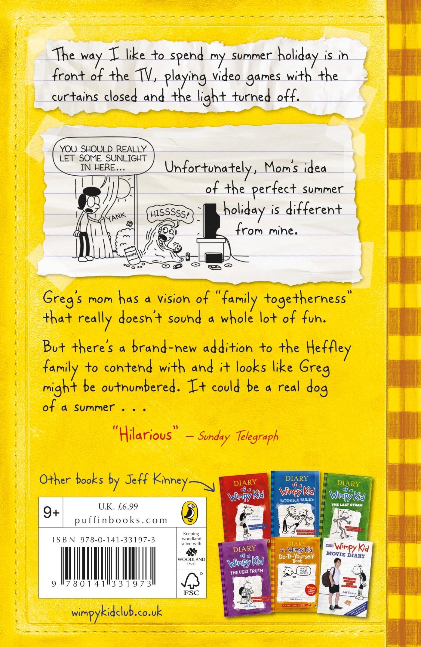 Dog days / Diary of a wimpy kid / 4 achterkant