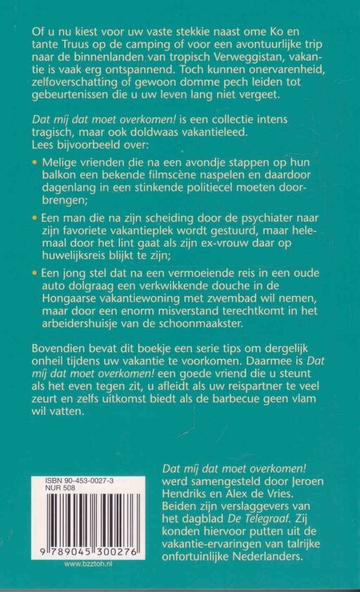 Dat mij dat moet overkomen! achterkant
