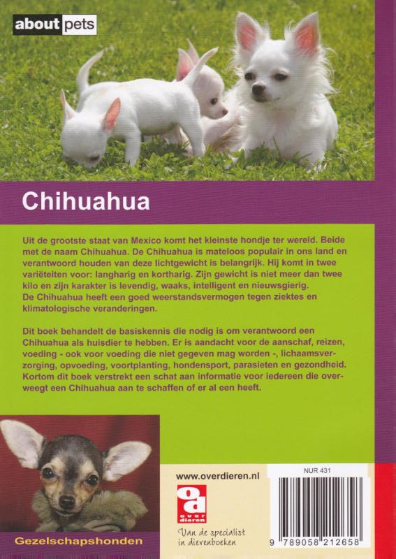 Chihuahua / Over Dieren / 136 achterkant