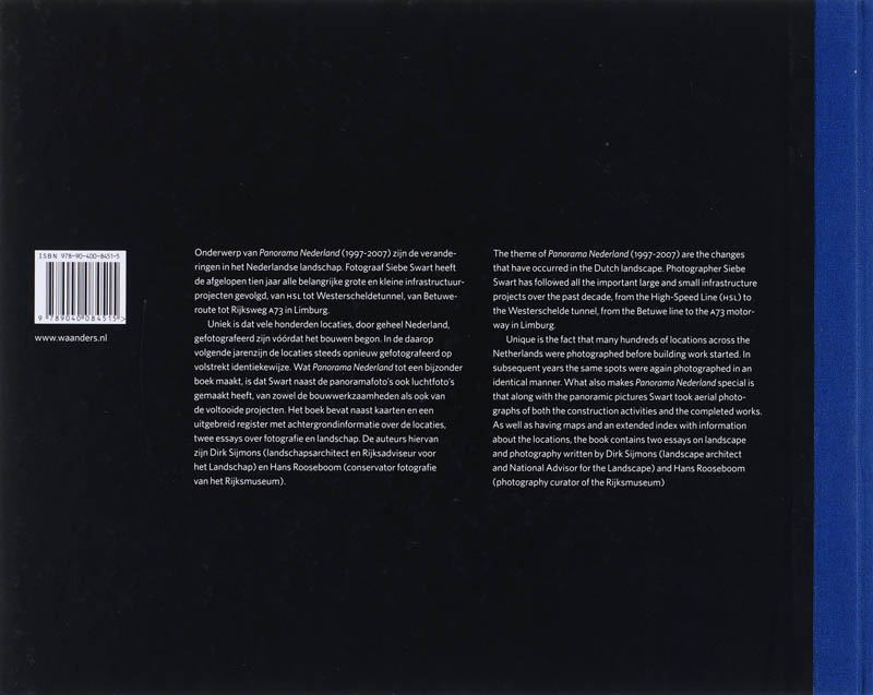 Panorama Nederland Landscape and infrastructure 1997-2007 achterkant