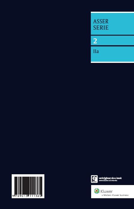 Asser-serie 2-IIa -   NV en BV - Oprichting, vermogen en aandelen achterkant