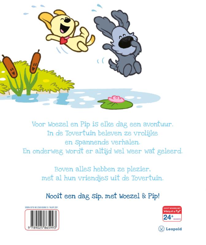 Avonturen in de Tovertuin / Woezel & Pip achterkant