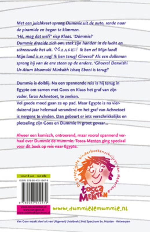 Dummie de mummie en de tombe van Achnetoet / Dummie de mummie / 2 achterkant