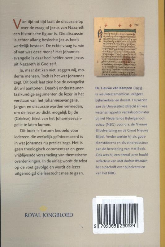 Jezus volgens Johannes achterkant
