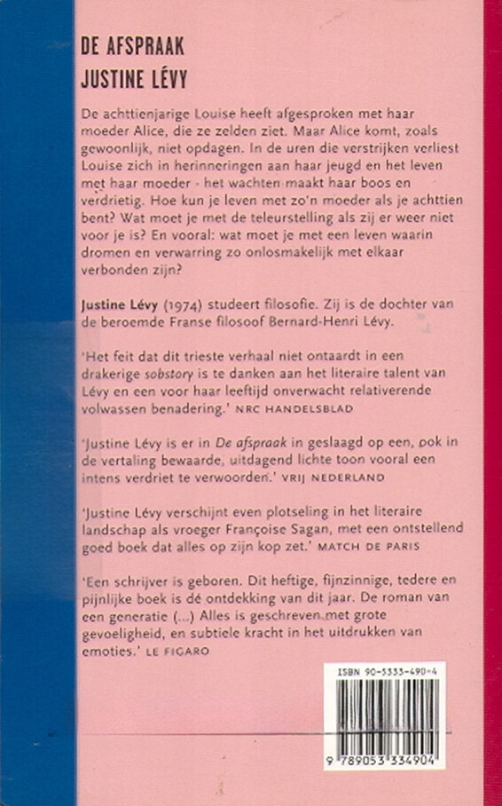 De afspraak achterkant