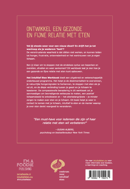 Intuïtief eten Intuïtief eten achterkant