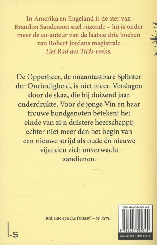 De bron der verheffing / Mistborn / 2 achterkant