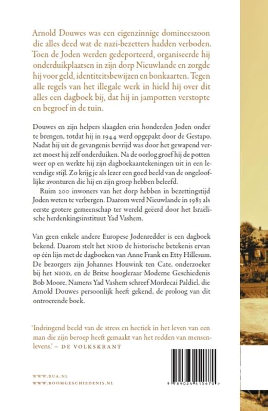 Het geheime dagboek van Arnold Douwes, jodenredder Het geheime dagboek van Arnold Douwes, Jodenredder achterkant
