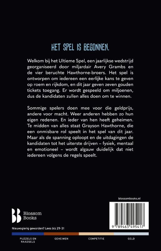 Het Ultieme Spel / De miljoenenstrijd / 1 achterkant