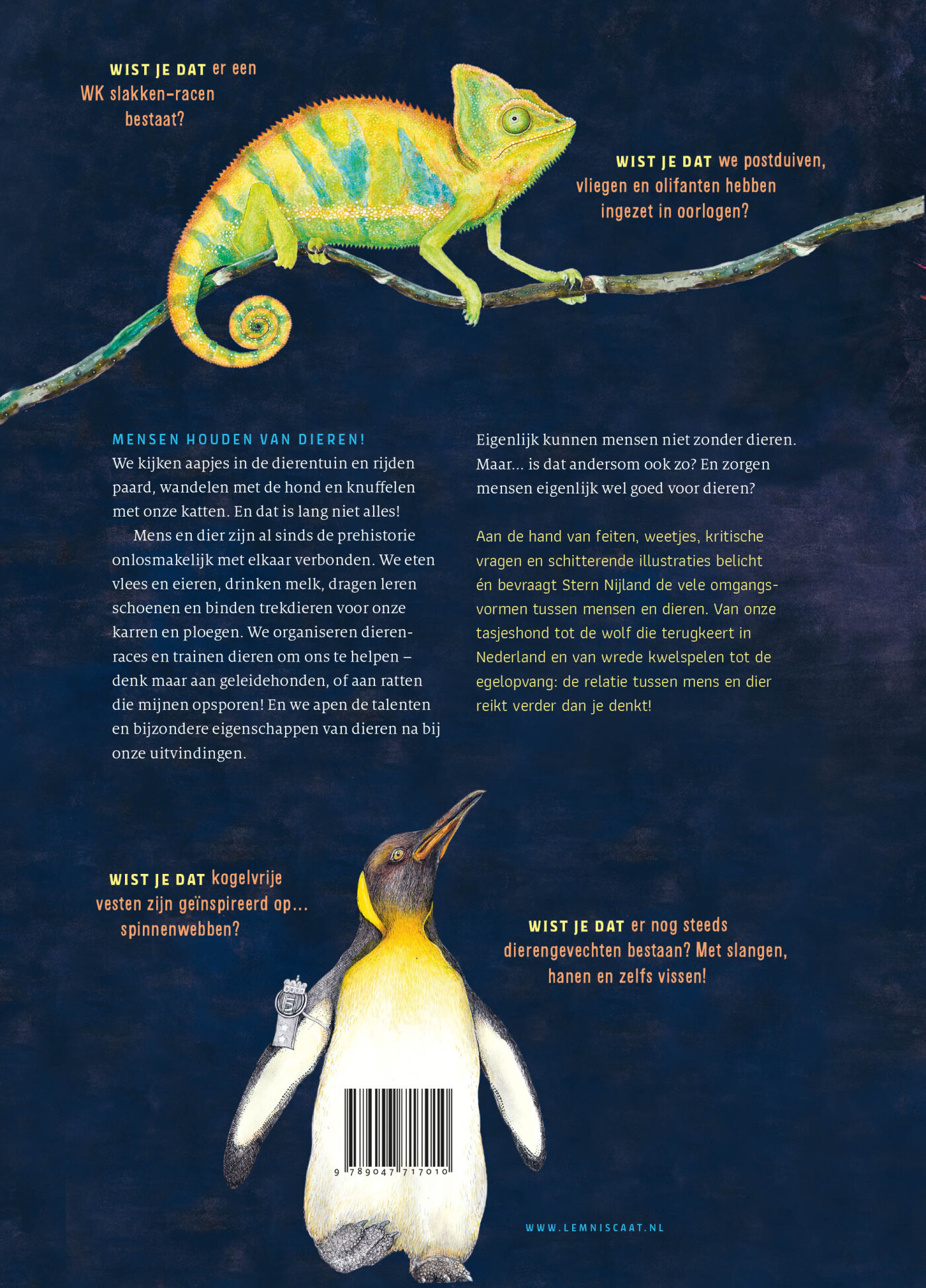 Mens en dier achterkant