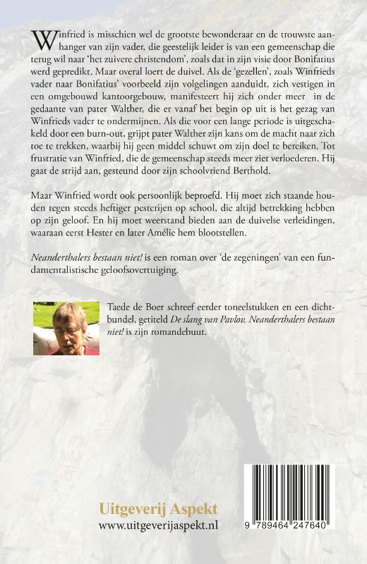 Neanderthalers bestaan niet! Neanderthalers bestaan niet! achterkant