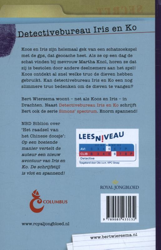 De superslimme dommedievenval / Detectivebureau Iris en Ko / 14 achterkant