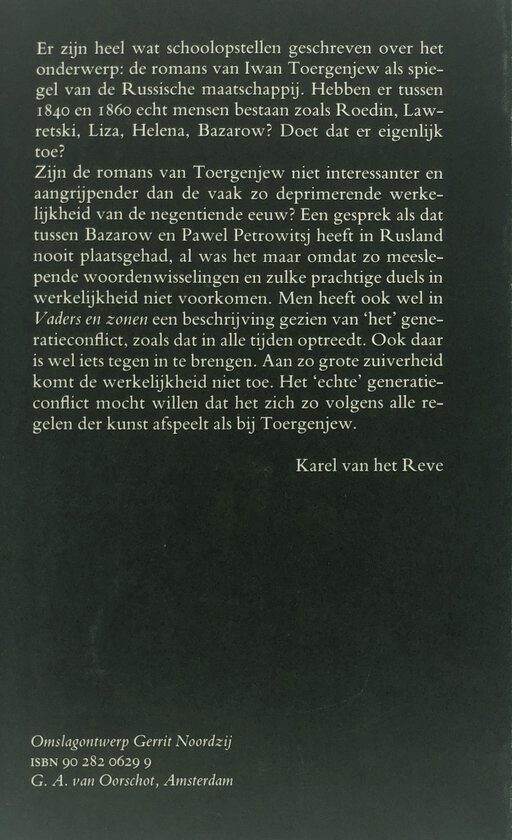 ROEDIN / HET ADELSNEST / AAN DE VOO / RUSSISCHE BIBLIOTHEEK achterkant