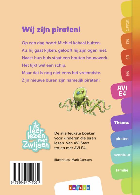 Wij zijn piraten! / Ik leer lezen met Zwijsen achterkant