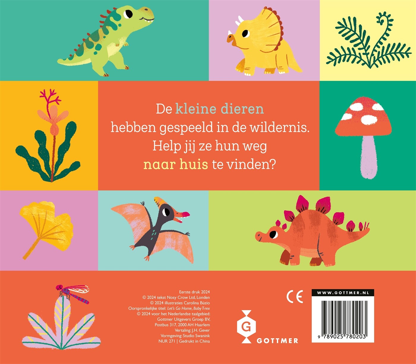 Kom je thuis, kleine dino? / Kom je thuis? achterkant