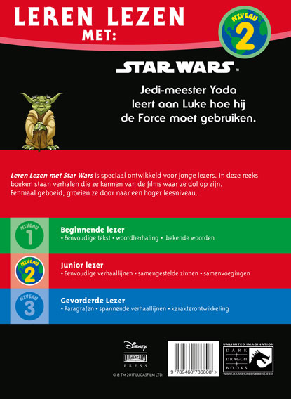 Gebruik de Force / niveau 2 / Leren lezen met Star Wars achterkant