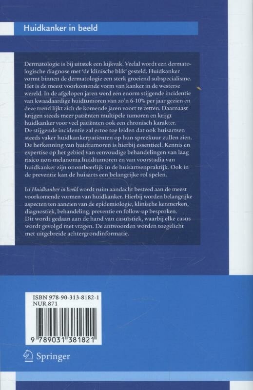 Huidkanker in beeld achterkant