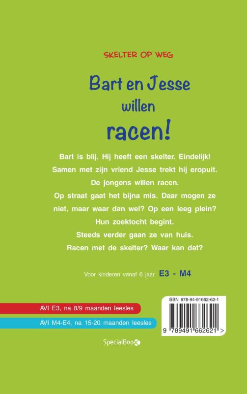 Bart en Jesse willen racen! / Skelter op weg / 2 achterkant