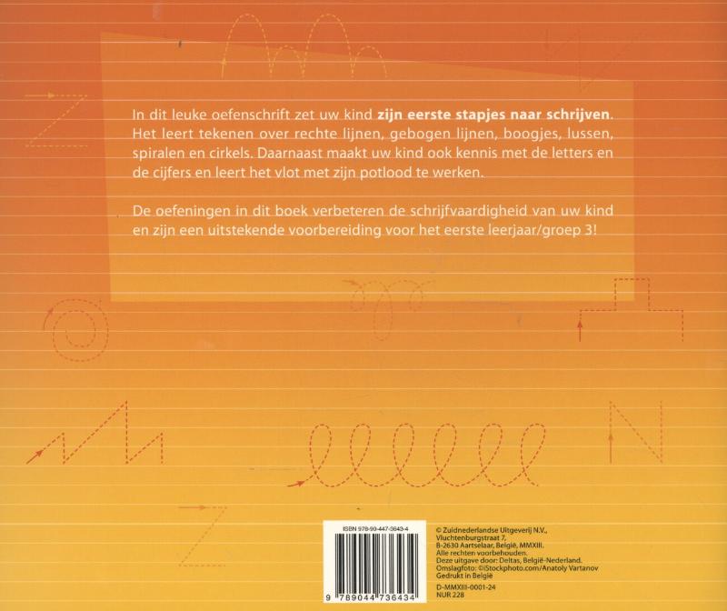 Mijn oefenschrift - Eerste stappen naar schrijven achterkant