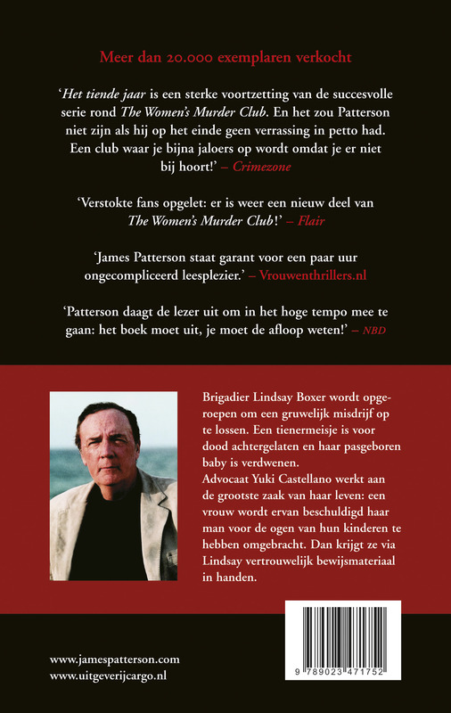 Het tiende jaar / Women's Murder Club / 10 Het tiende jaar / Women's Murder Club / 10 achterkant