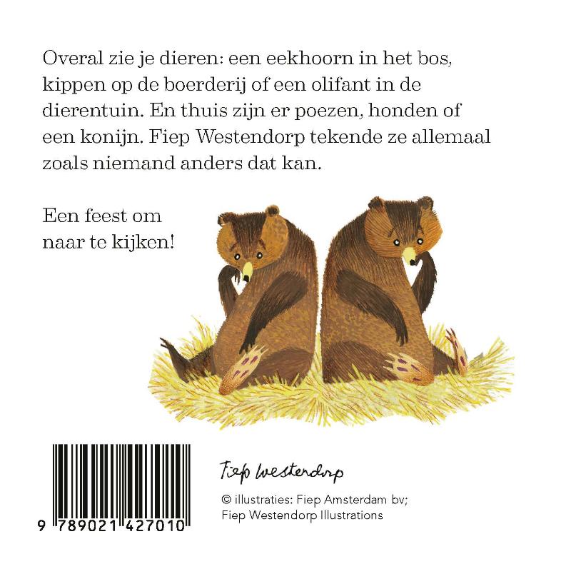 De dieren van Fiep achterkant