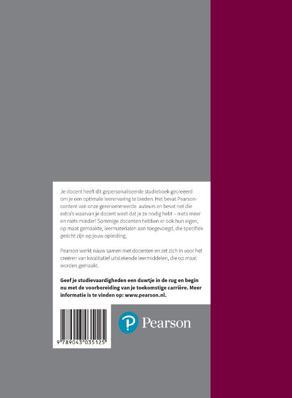 Mensen verstaan 1 custom editie Thomas More college achterkant
