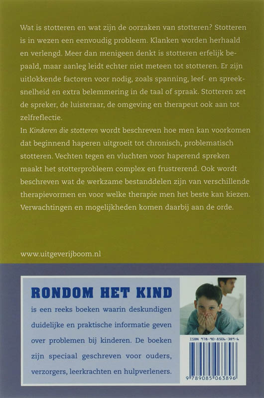 Kinderen die stotteren / Rondom het kind achterkant