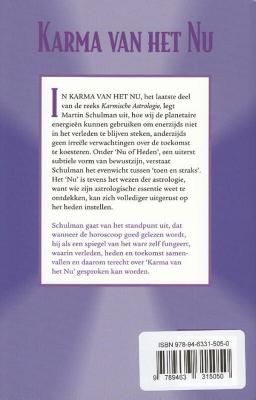 Karma van het Nu / Karmische Astrologie / 4 achterkant