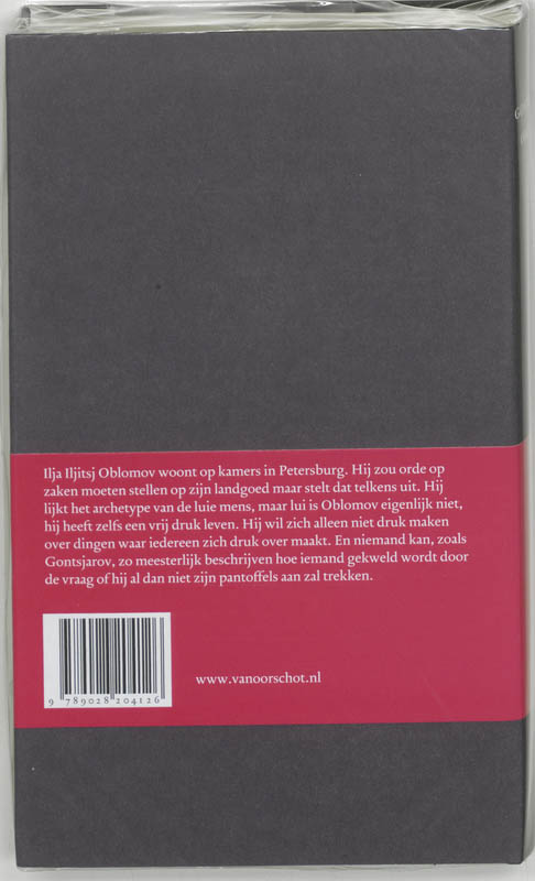 De Russische bibliotheek  -   Oblomow achterkant