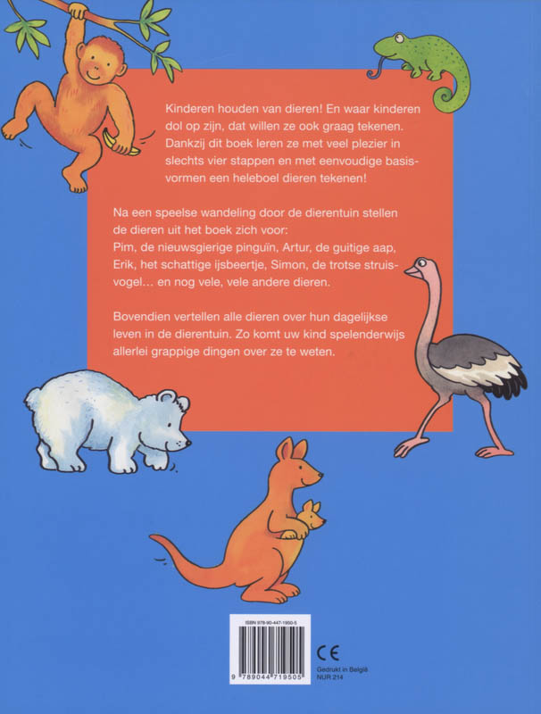 Hoera Ik Kan Tekenen De Dieren Van De Dierentuin achterkant