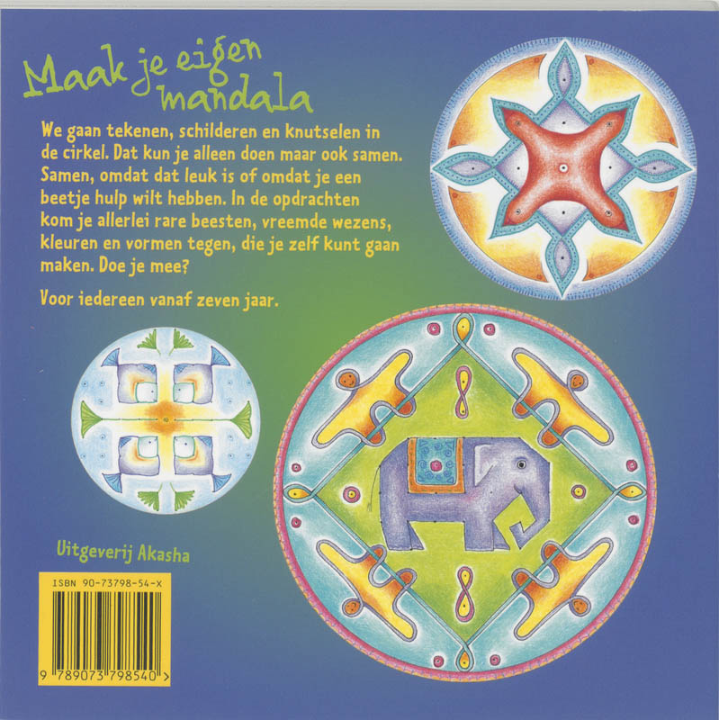 Maak je eigen mandala achterkant
