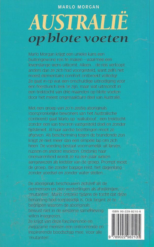 Australië op blote voeten achterkant