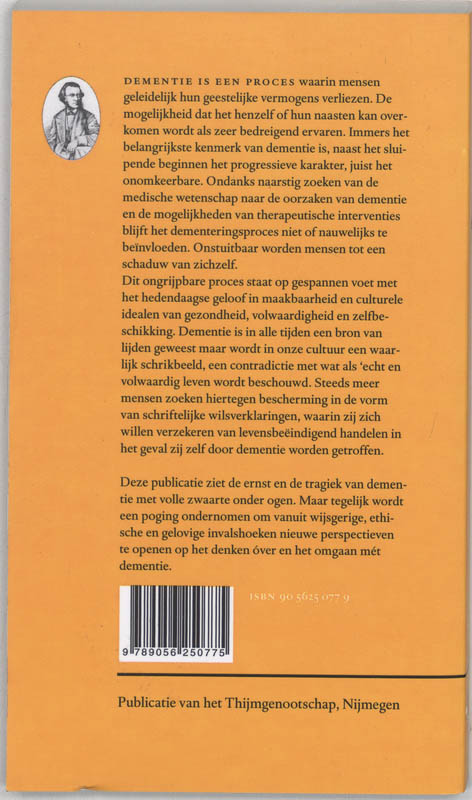 Dementie, schaduw als schrikbeeld / Annalen van het Thijmgenootschap / 87.4 achterkant