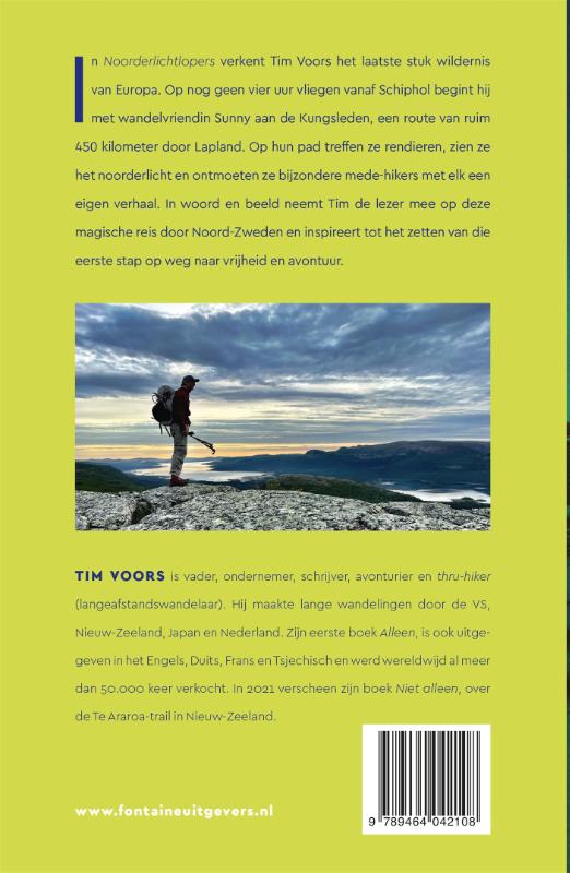 Noorderlichtlopers / Inspirerend wandelen met Tim Voors / 3 achterkant