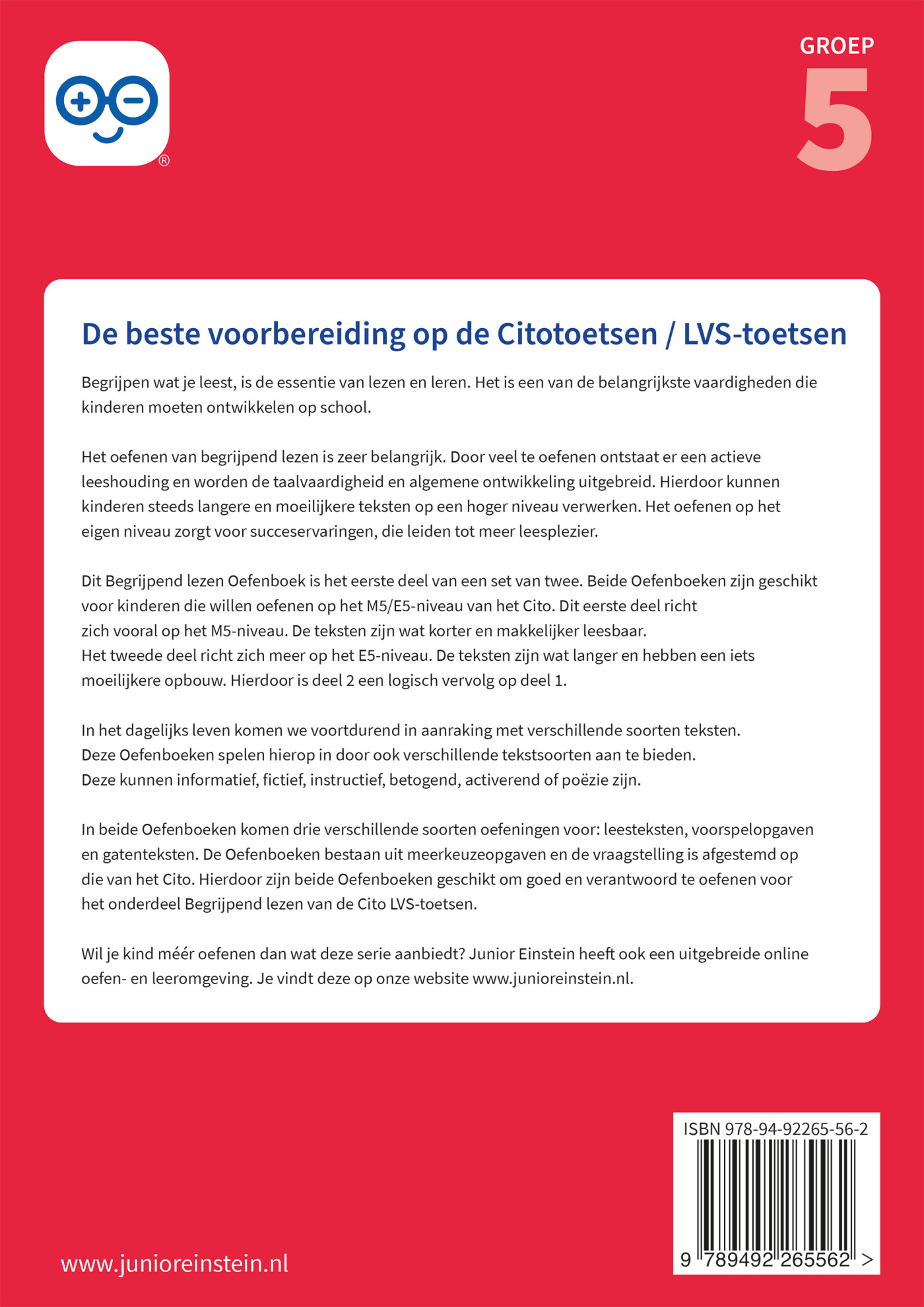 1 / Begrijpend lezen / Oefenboek achterkant