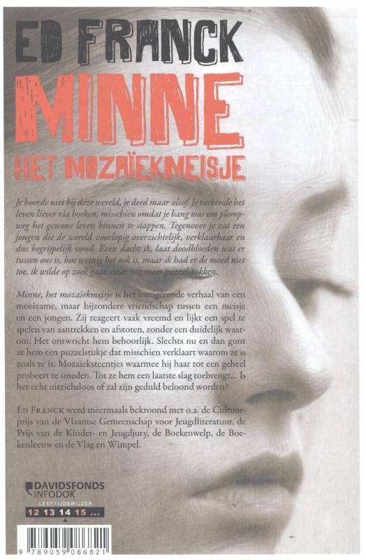 Minne, het mozïekmeisje achterkant