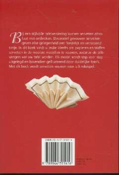 Creatief en stijlvol servetten vouwen achterkant