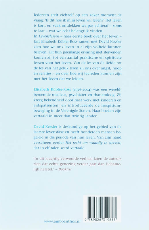 Levenslessen Levenslessen achterkant