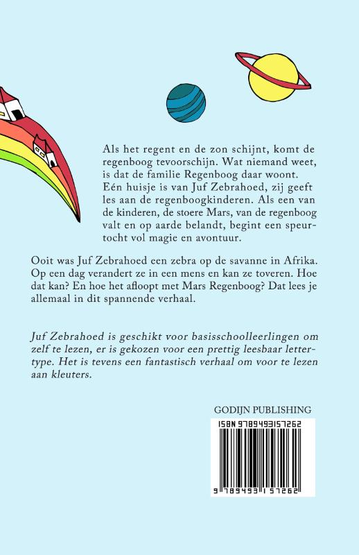 Juf Zebrahoed achterkant
