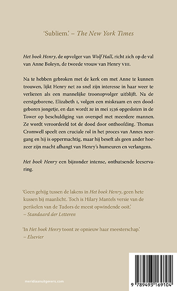 Het boek Henry / Tudor trilogie / 2 achterkant