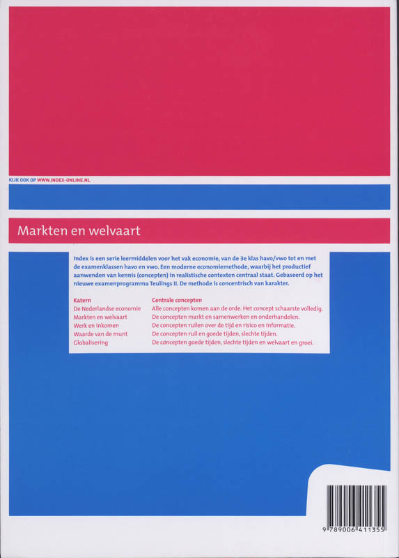Index Vwo Markten en welvaart achterkant